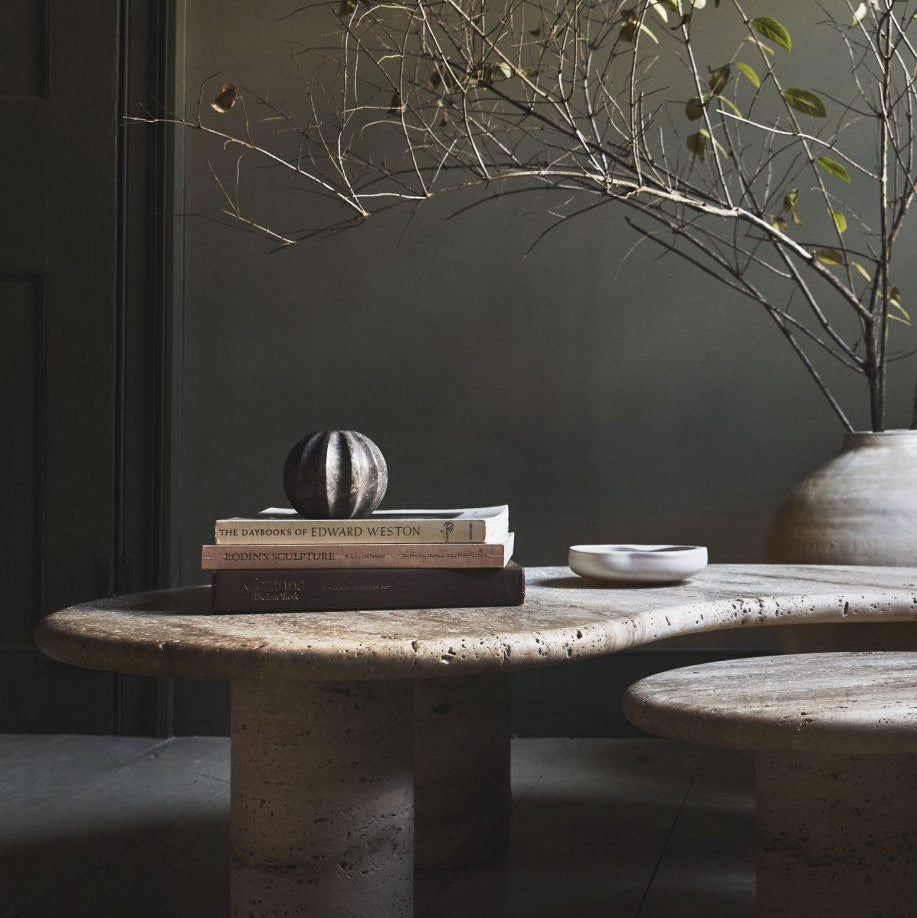 LOVE TRAVERTINE COFFEE TABLE